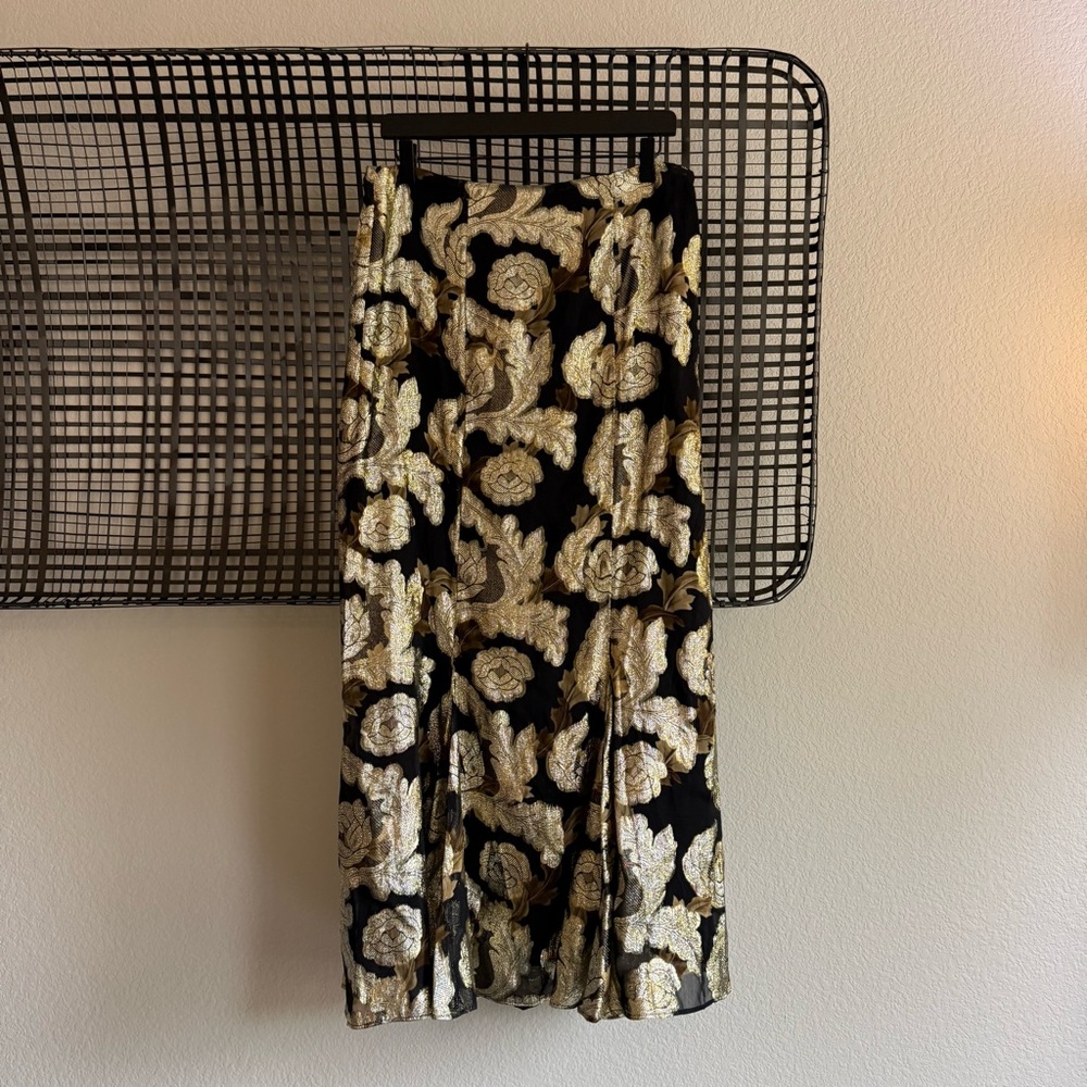 Farm Rio jacquard lurex slip maxi skirt - Picture 6 of 10
